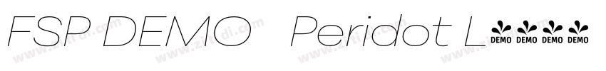 FSP DEMO   Peridot L字体转换